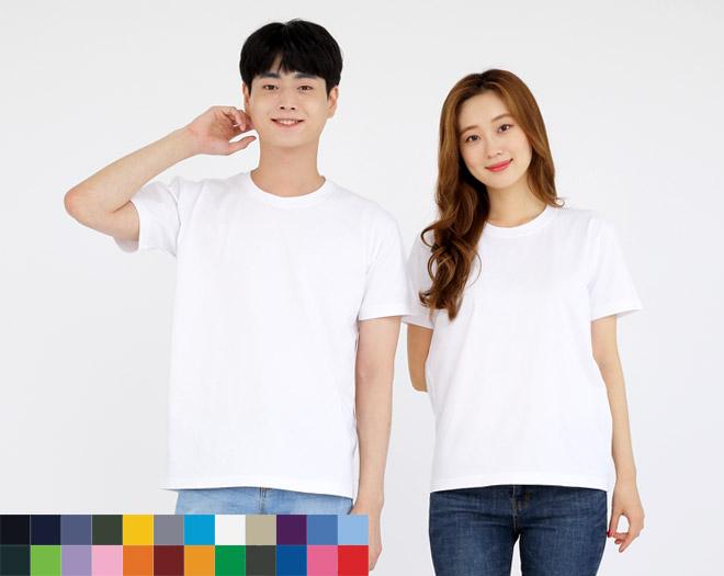 SHH-373 20수 면100% 라운드 티셔츠 (반팔/긴팔) 유니폼/후드티/단체티/로고가능