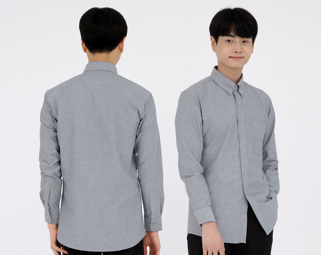 옥스포드 남방 셔츠 반팔, 긴팔 / 로고 인쇄 가능, 단체 남방 와이셔츠 유니폼, 단체근무복
