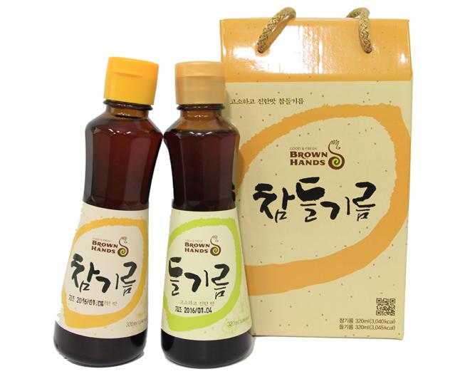 브라운핸즈참들기름세트