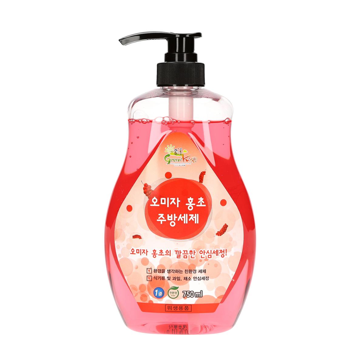 [친환경기업] 그린키스 오미자홍초 주방세제 750ml